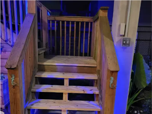 image of wood stairs after repair