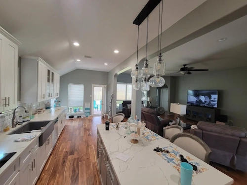 Image of a kitchen after remodeling work